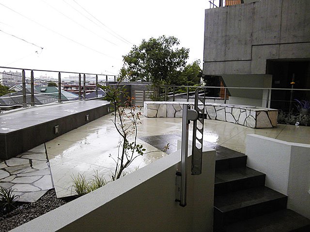 Modern Terrace to the Garden on a Hill